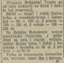 Mokotów bliski i daleki, 1938