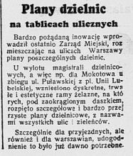 Dla przyjezdnych z Warszawy, 1938
