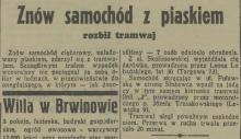 Samochód z piaskiem, 1938