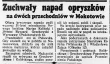 Napad opryszków, 1938
