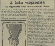 Wypalenie oczu, 1938
