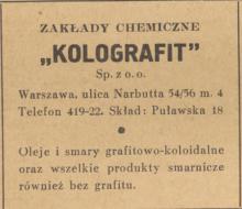 Kolografit, 1938