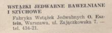Wstążki jedwabne, 1938