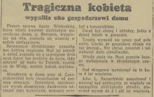 Tragiczna kobieta, 1939