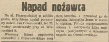 Napad nożowca, 1939