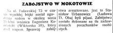 Morderstwo, 1939