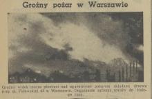 Groźny pożar, 1939