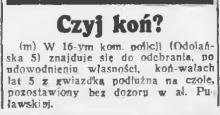 Czyj koń? 1940