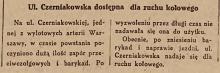 Czerniakowska przejezdna, 1945