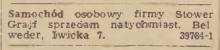 Stower Grajf sprzedam, 1947