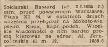 Poszukiwania: Knox, 1947