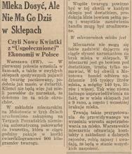 W mleczarni mleko jest